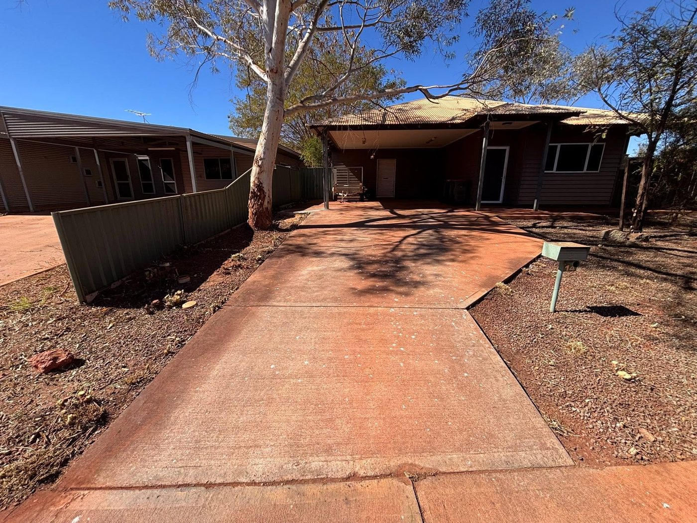The same driveway cleared and tidy
